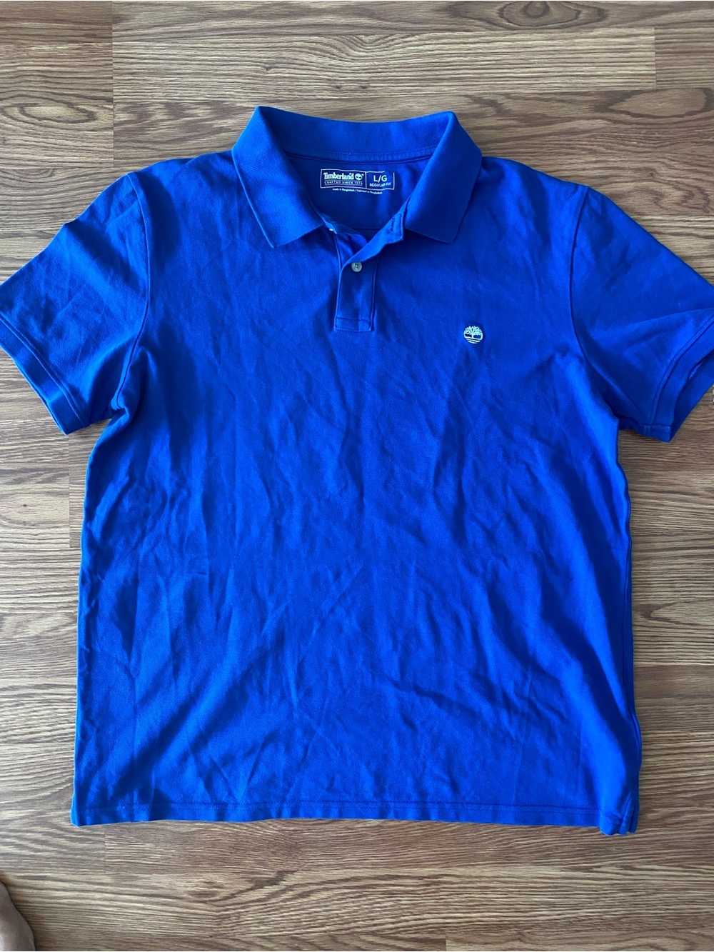 Timberland Men’s Royal Blue Polo Shirt with Logo